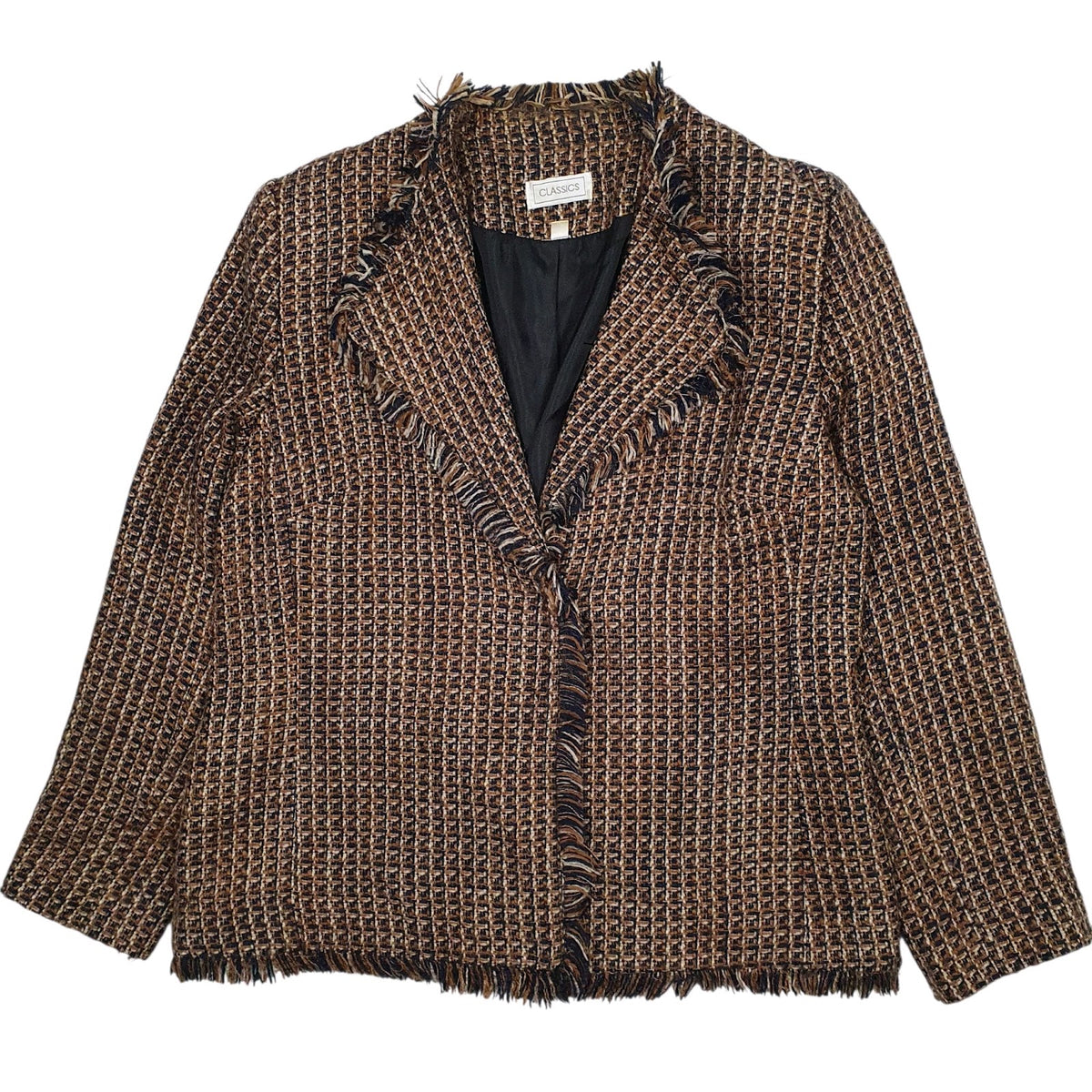 Womens Brown Classics Check  Coat