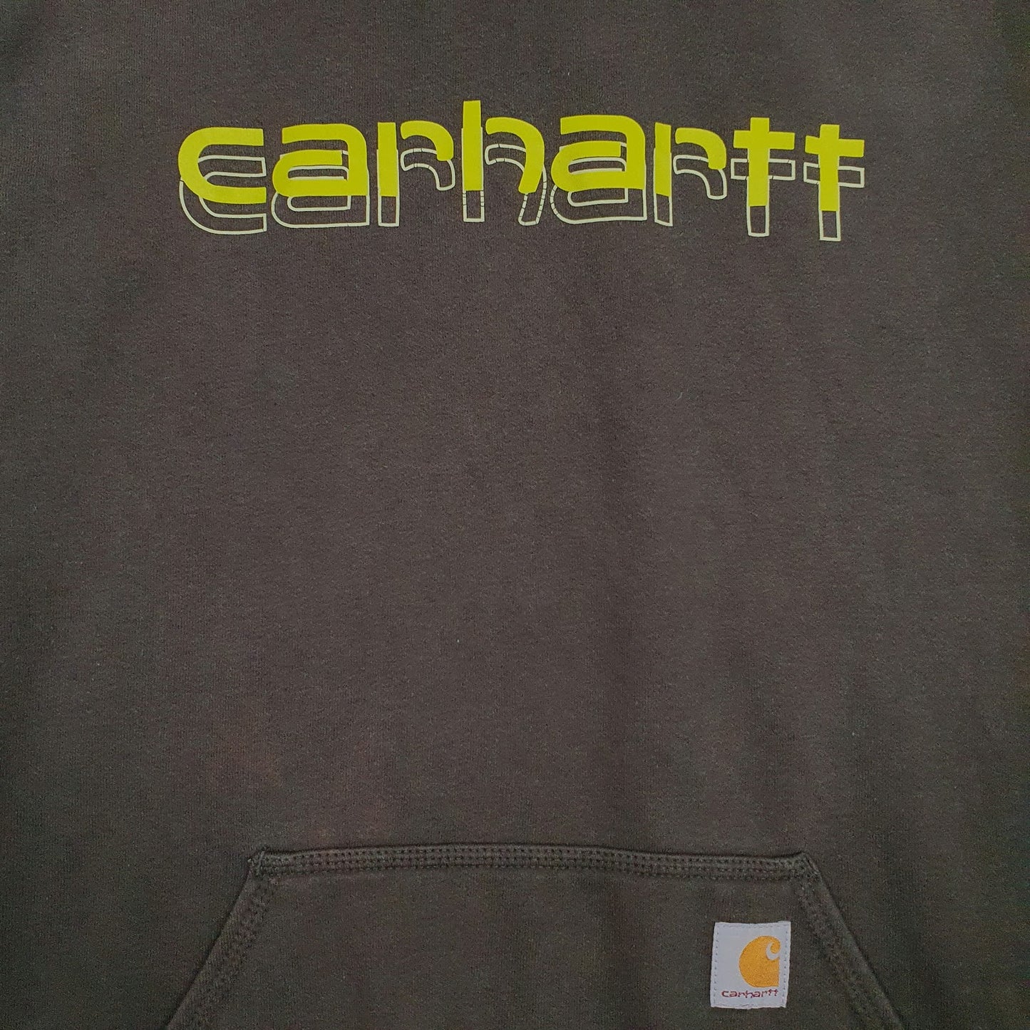 Mens Green Carhartt  Hoodie Jumper