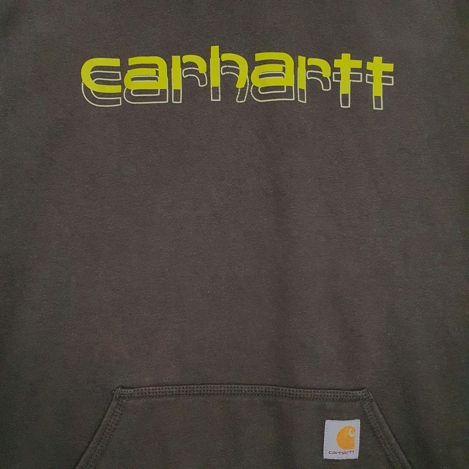 Mens Green Carhartt  Hoodie Jumper