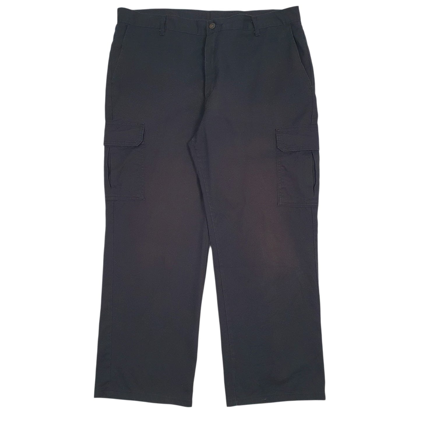 Mens Black Dickies Workwear Cargo Trousers