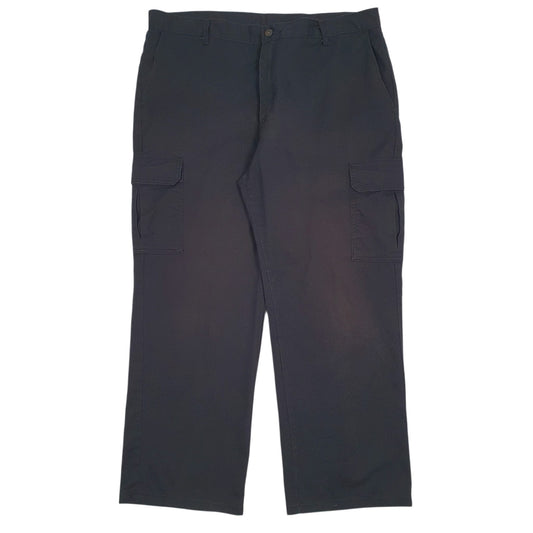 Mens Black Dickies Workwear Cargo Trousers