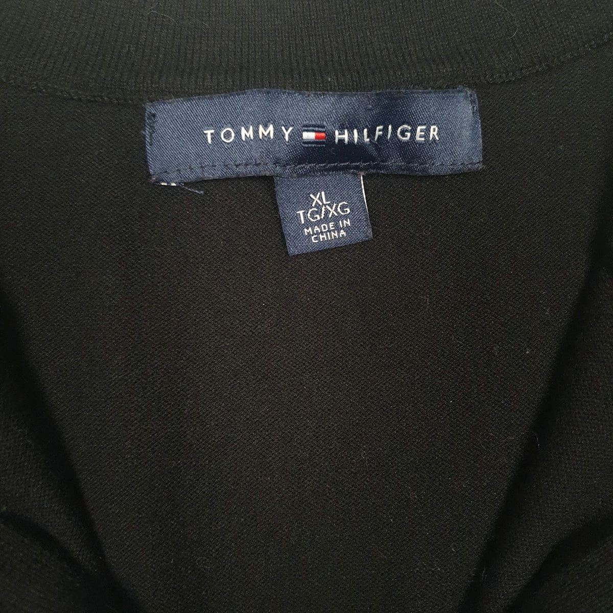 Womens Black Tommy Hilfiger  Quarter Zip Jumper