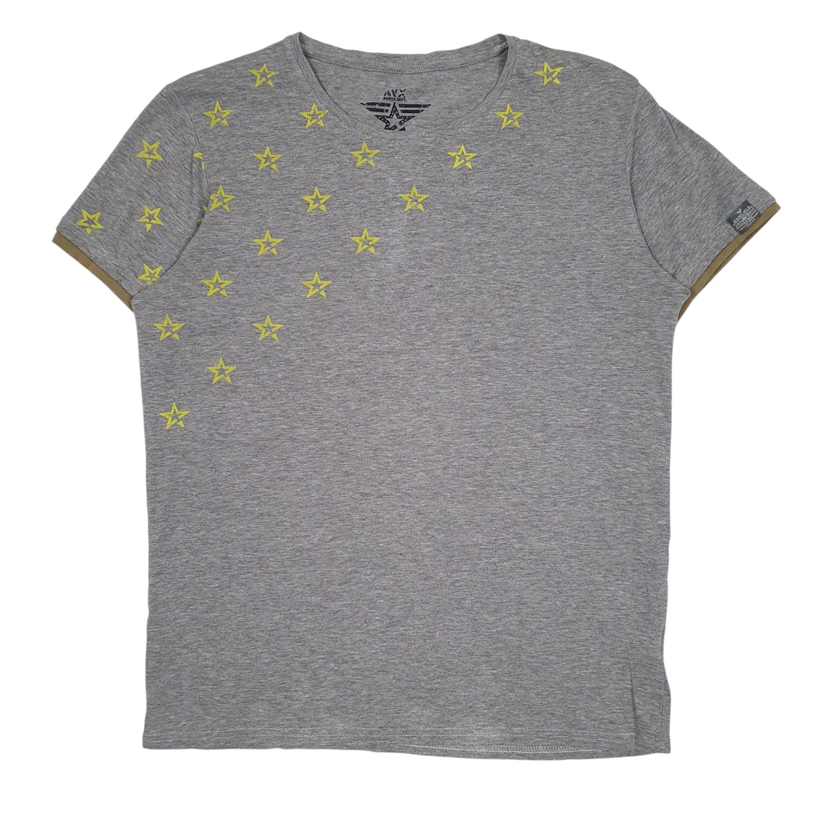 Mens Grey Avirex  Short Sleeve T Shirt