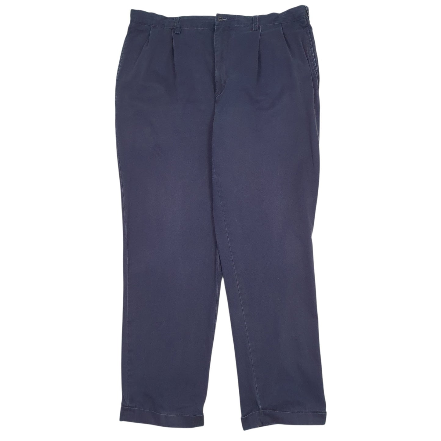 Mens Navy Polo Ralph Lauren Pleated Chino Trousers