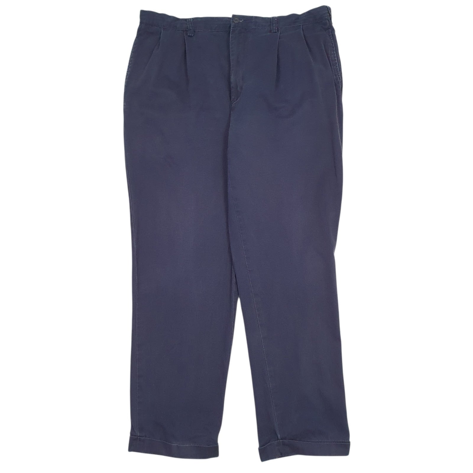 Mens Navy Polo Ralph Lauren Pleated Chino Trousers