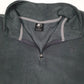 Mens Grey Starter  Quarter Zip Jumper