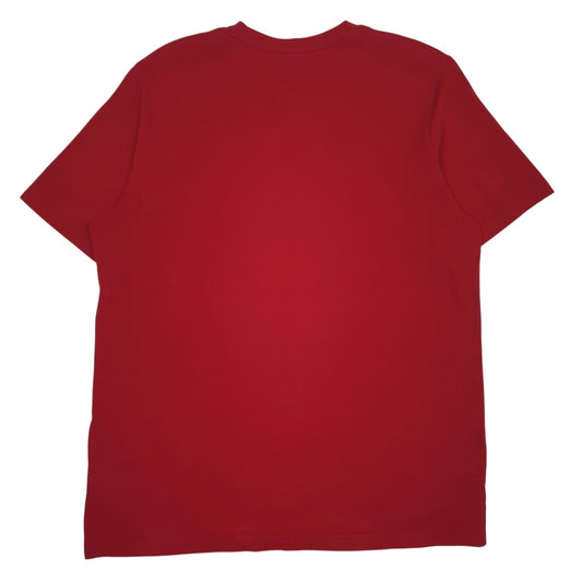 Mens Red Adidas   T Shirt