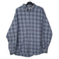 Mens Blue L.L.Bean Flannel Long Sleeve Shirt
