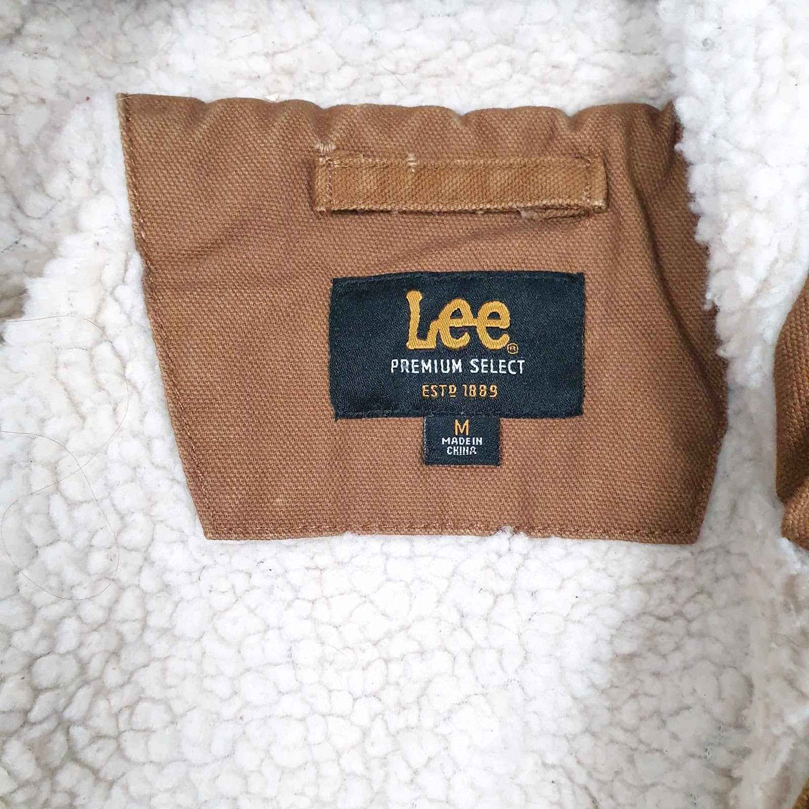 Mens Brown Lee Sherpa Lined  Coat