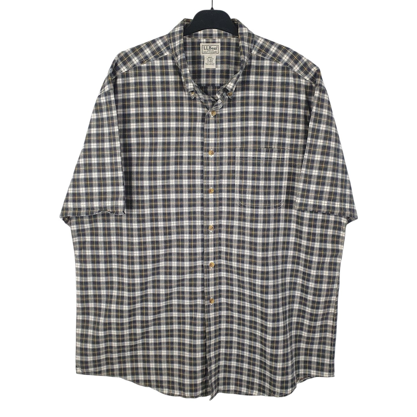 Mens Grey L.L.Bean  Short Sleeve Shirt