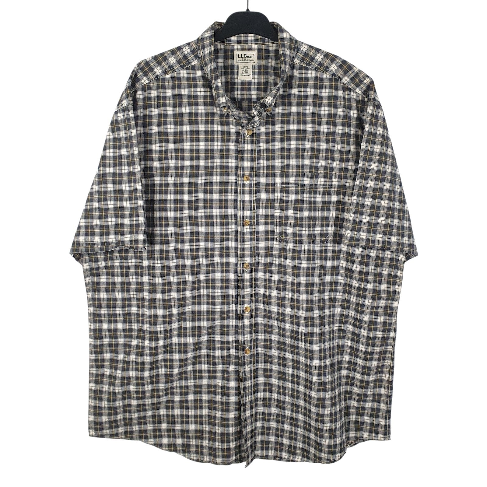 Mens Grey L.L.Bean  Short Sleeve Shirt