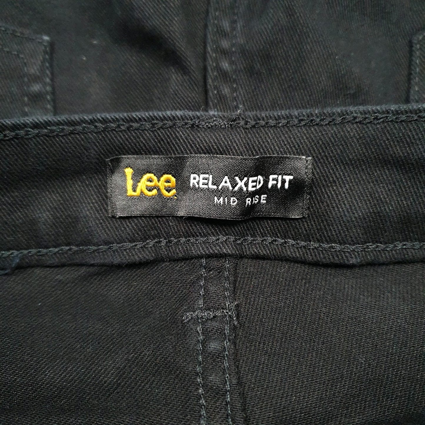 Womens Black Lee Capri  Jeans