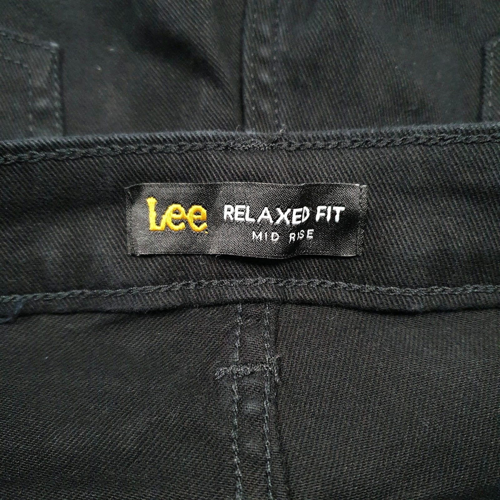 Womens Black Lee Capri  Jeans