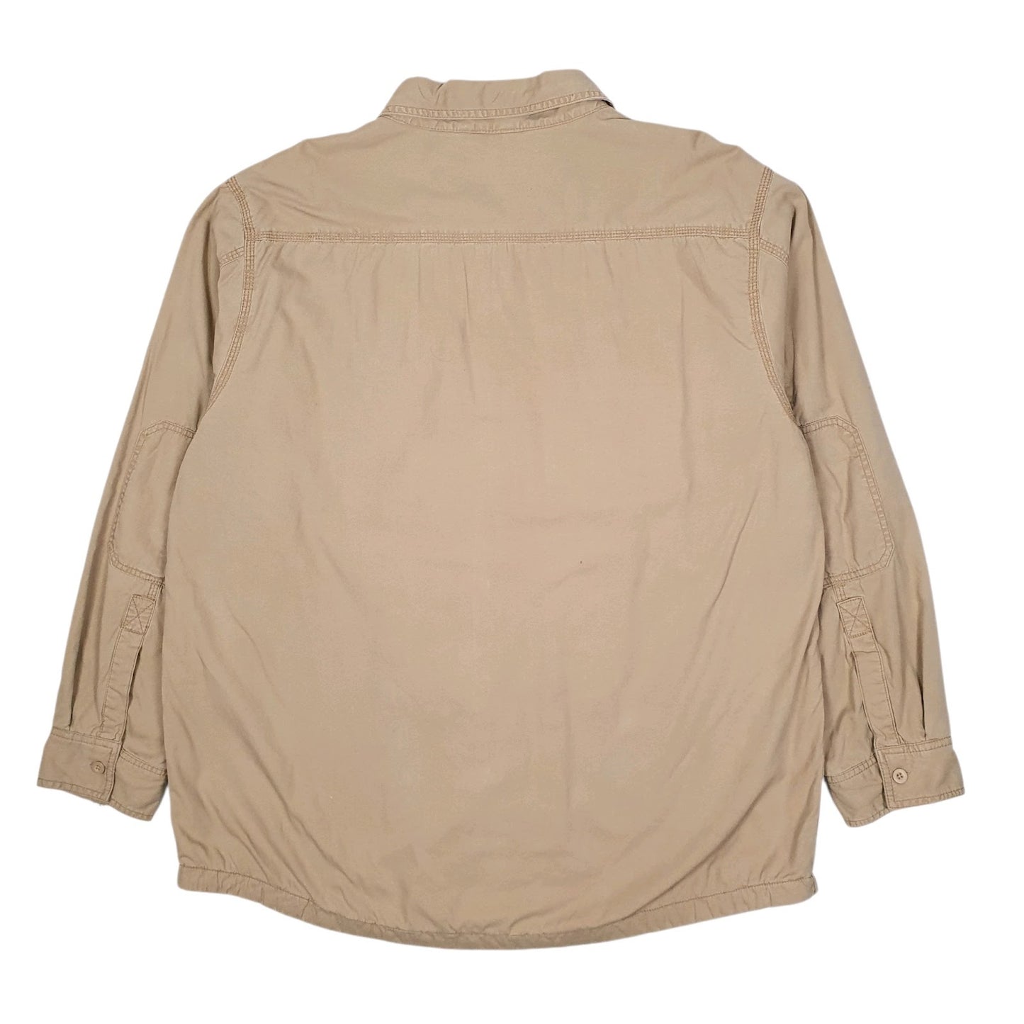 Mens Beige Lee Fleece Lined  Coat