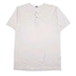 Mens White Fila Henley Short Sleeve T Shirt