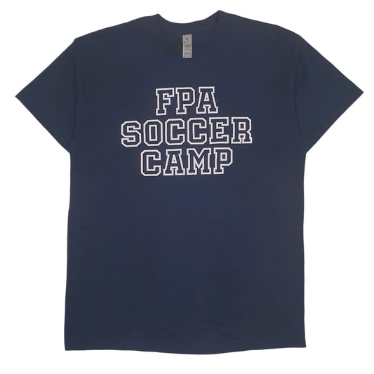 Mens Navy Gildan FPA Soccer Camp Short Sleeve T Shirt