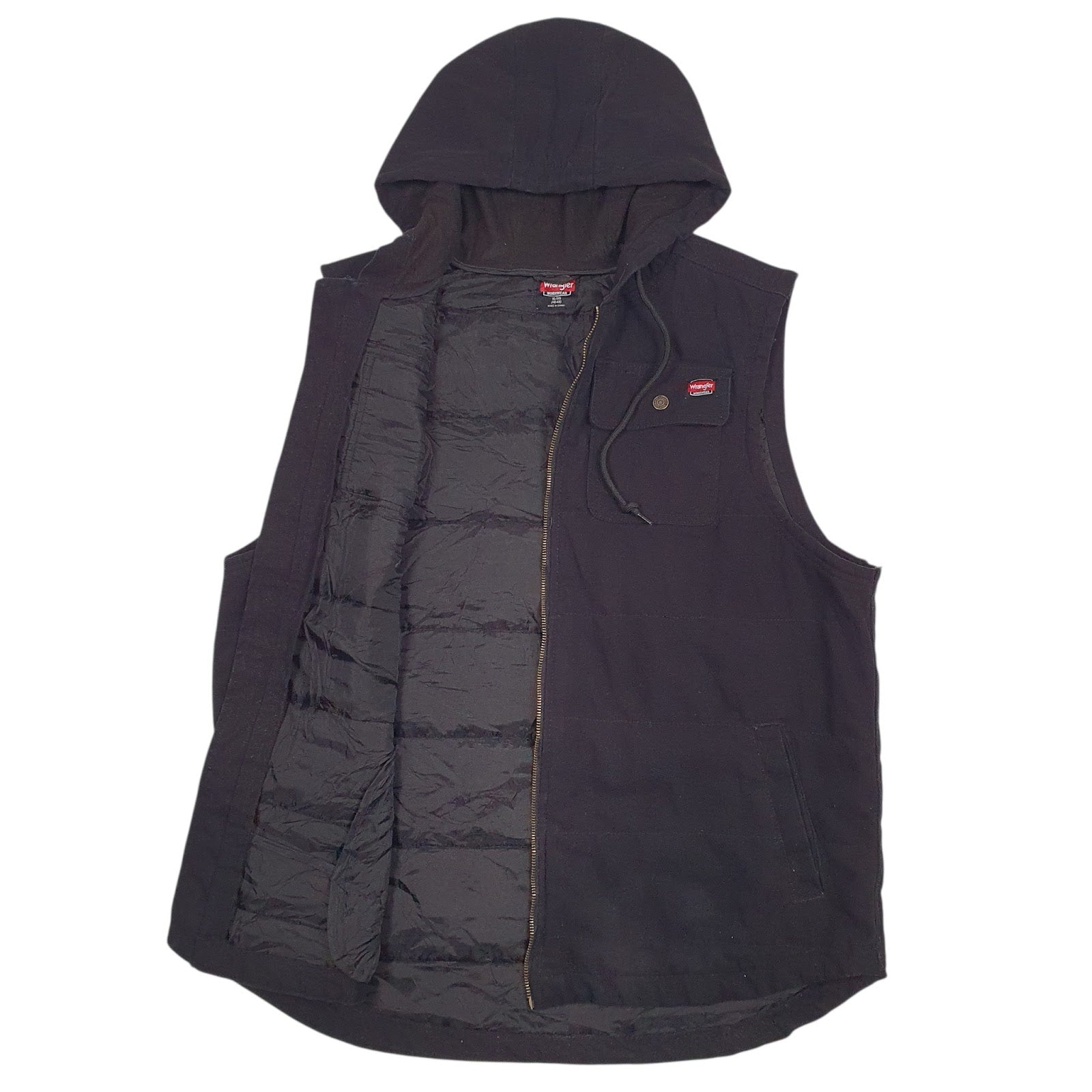 Mens Black Wrangler Padded  Coat