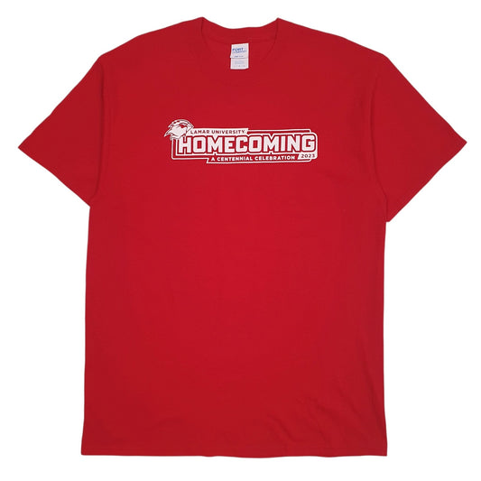 Mens Red Port & Company Lamar University Homecoming Short Sleeve T Shirt