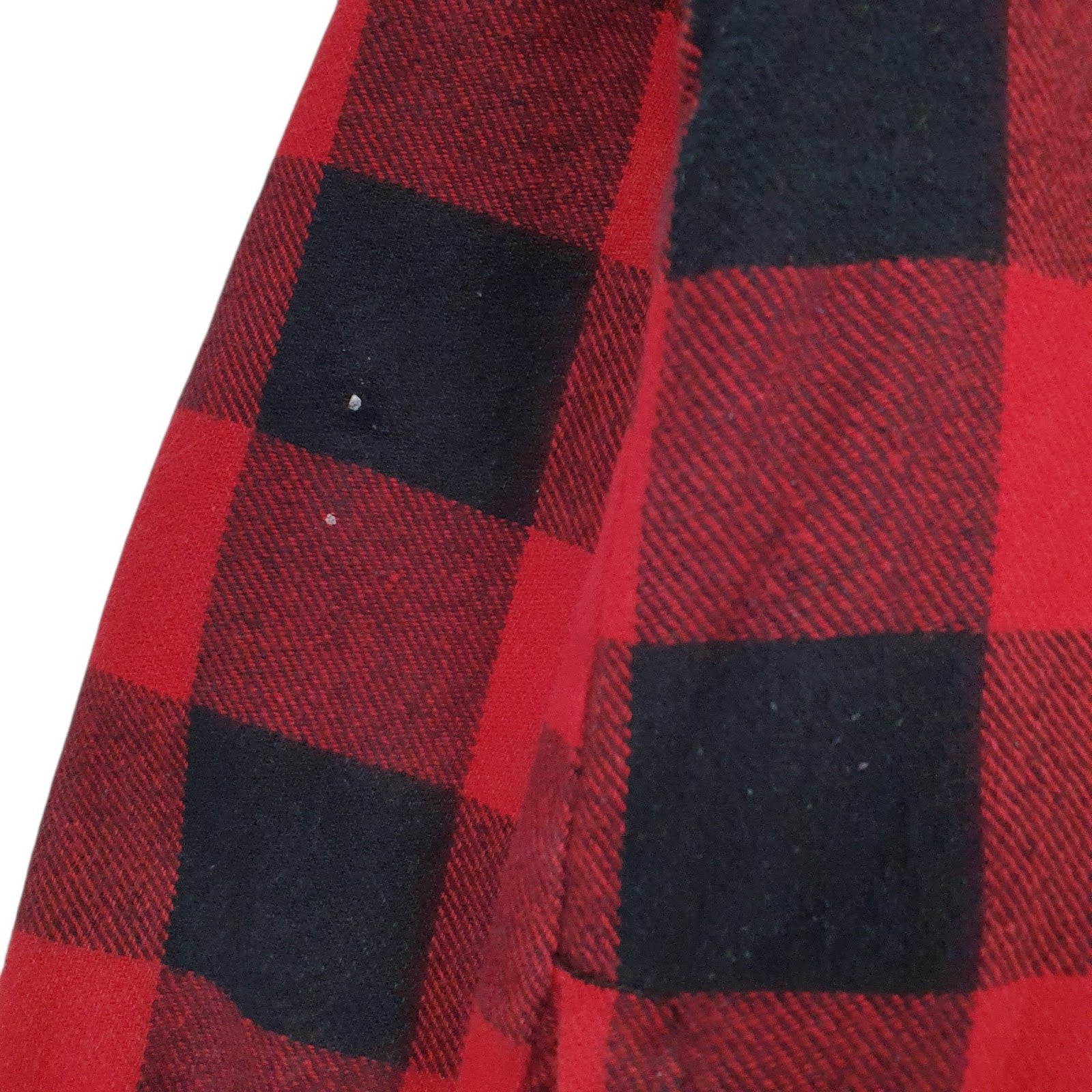 Mens Red Dickies Flannel Padded Hoodie Coat