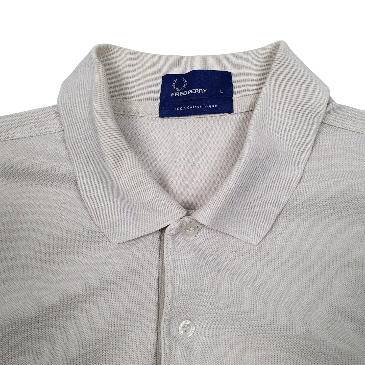 Mens Grey Fred Perry   Polo Shirt
