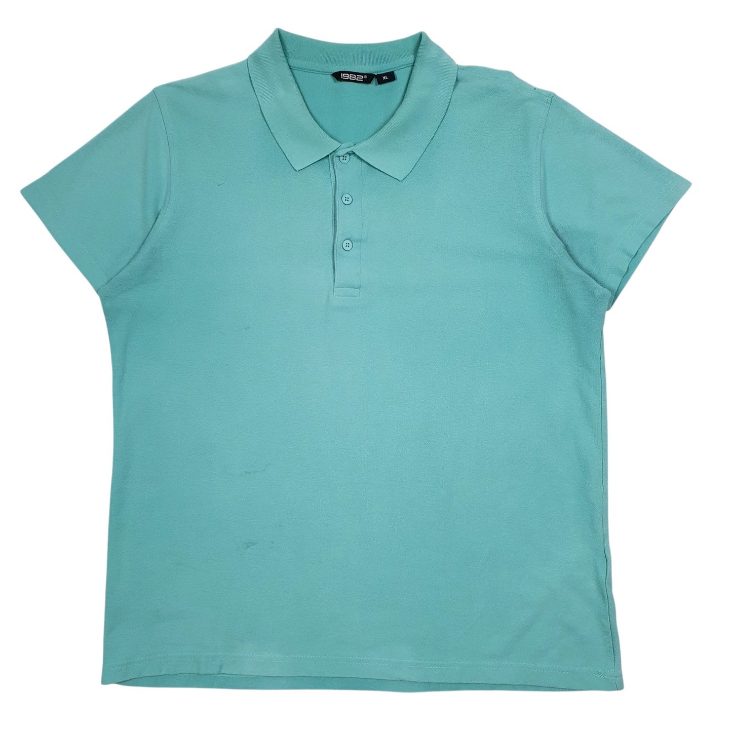 Mens Blue 1982  Short Sleeve Polo Shirt