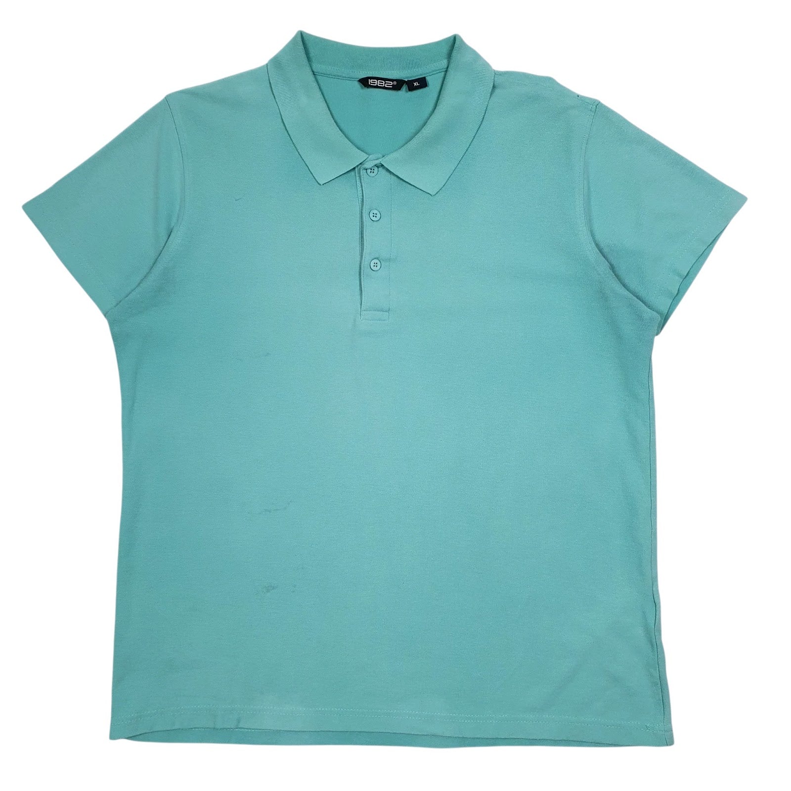 Mens Blue 1982  Short Sleeve Polo Shirt