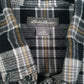 Mens Grey Eddie Bauer Flannel  Shirt
