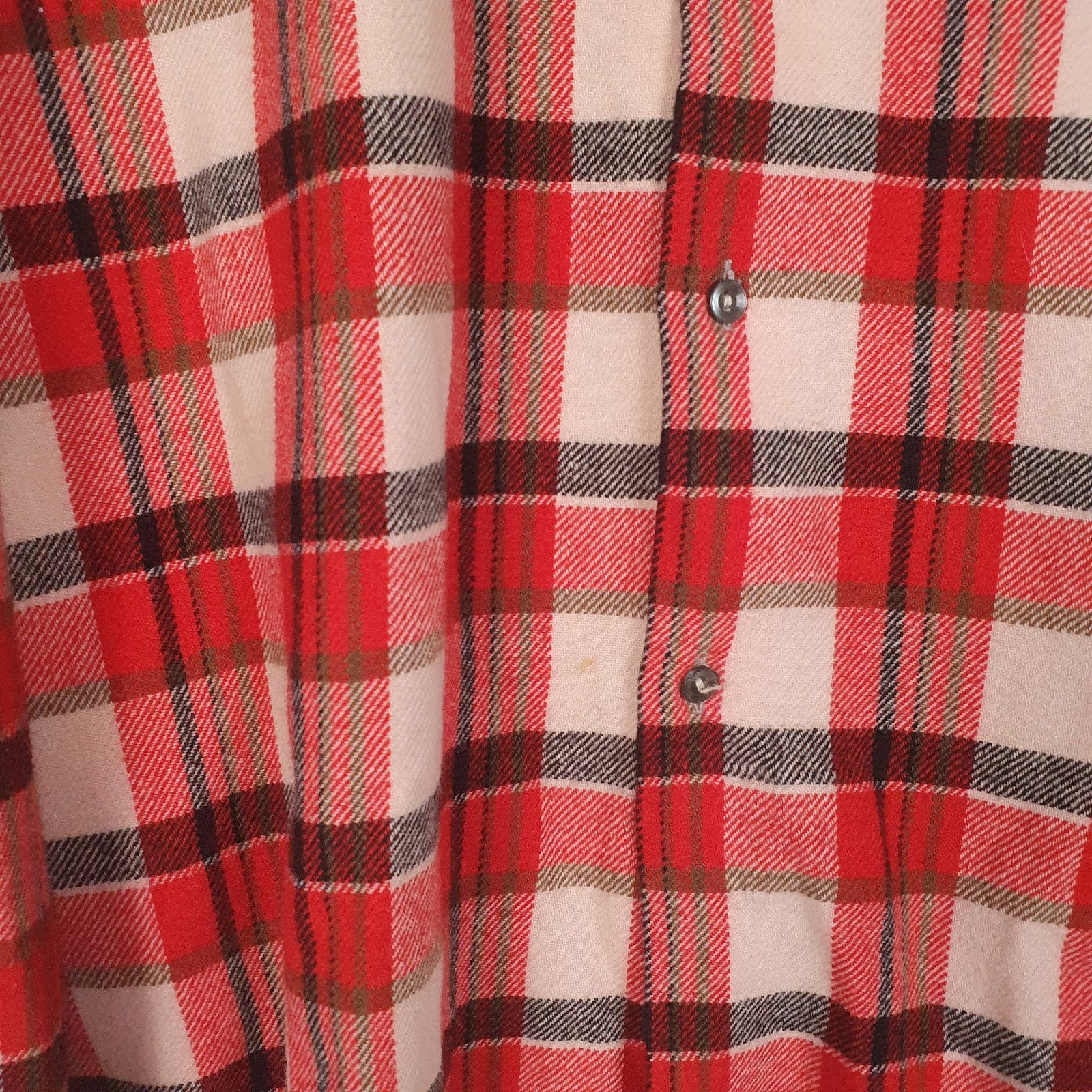 Mens Red Scotland Flannel  Shirt