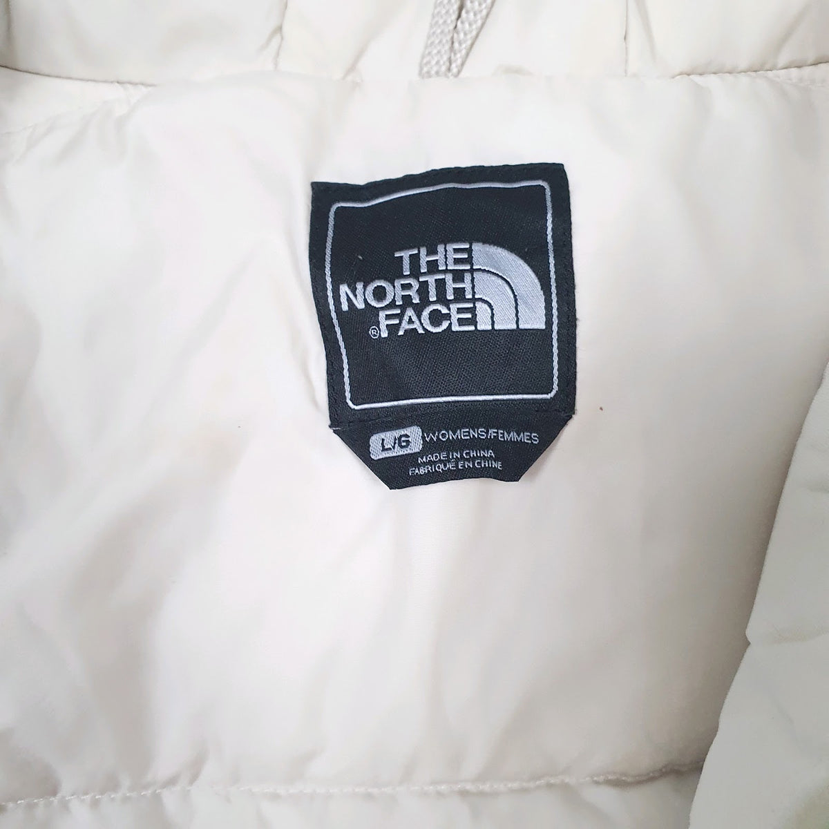 Womens Cream The North Face 550  Coat