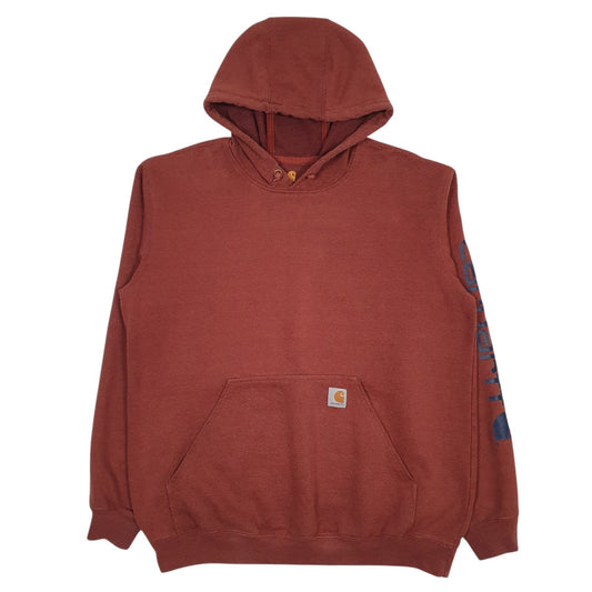 Mens Red Carhartt  Hoodie Jumper