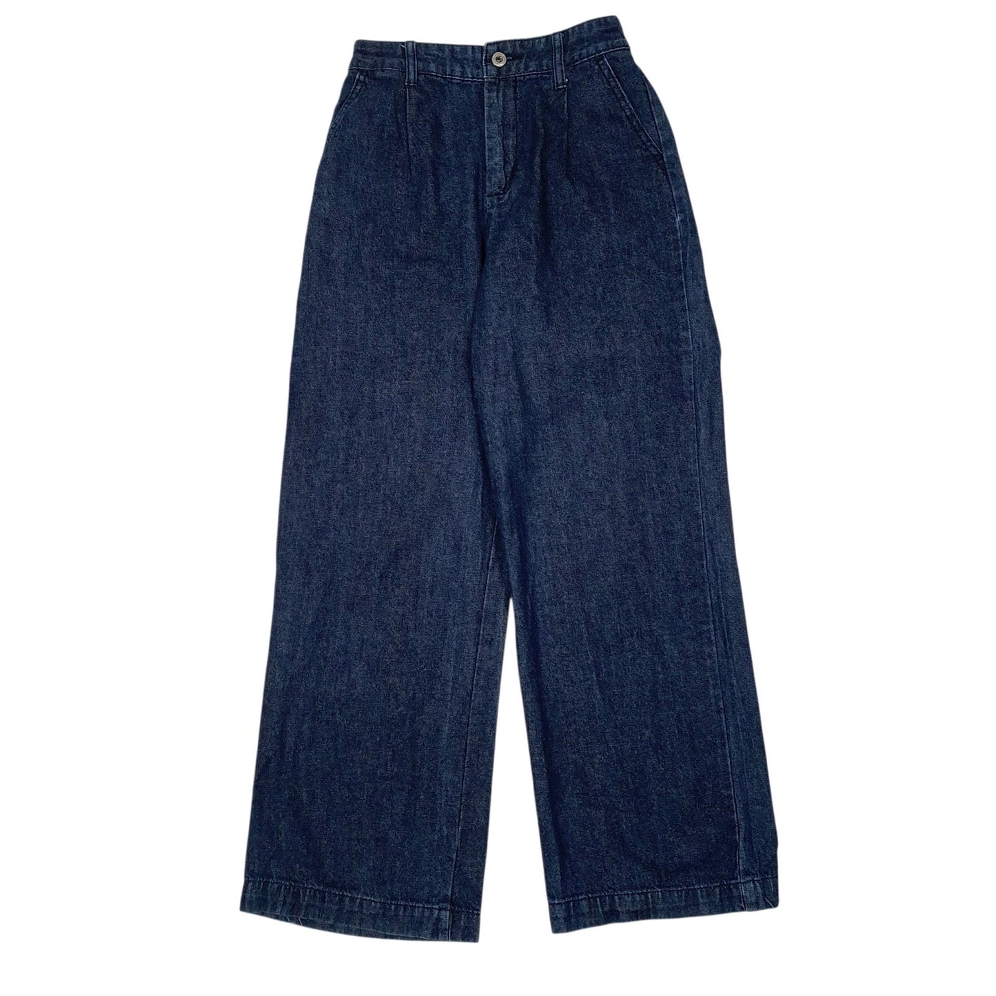 Womens Blue Cinema Club Pleated Casual JeansW24 L27