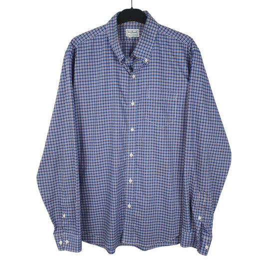 Mens Blue L.L.Bean  Long Sleeve Shirt