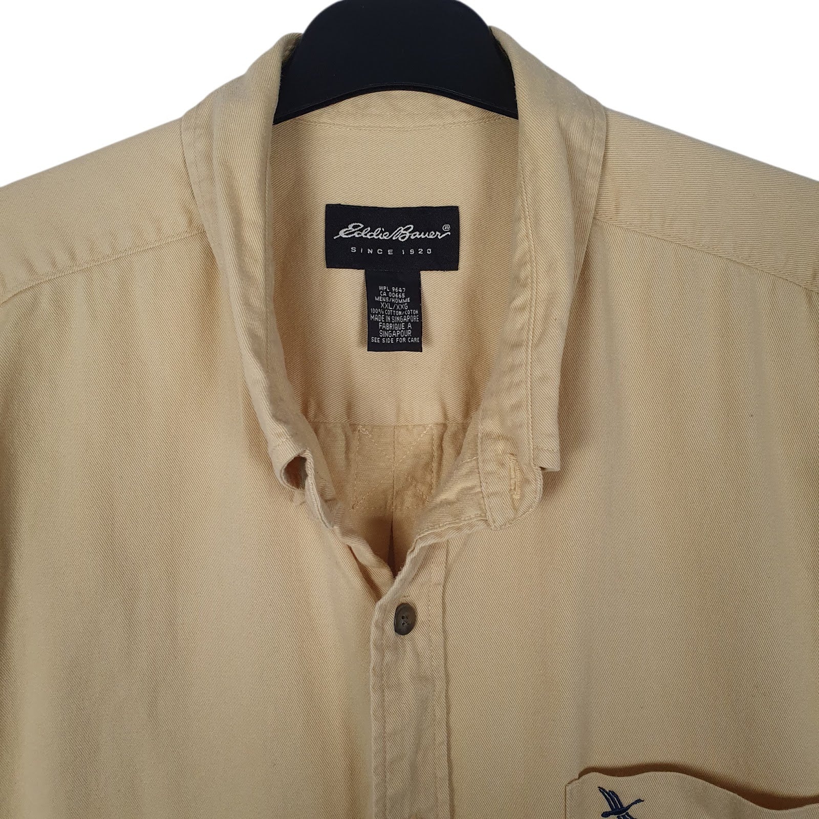 Mens Yellow Eddie Bauer   Shirt