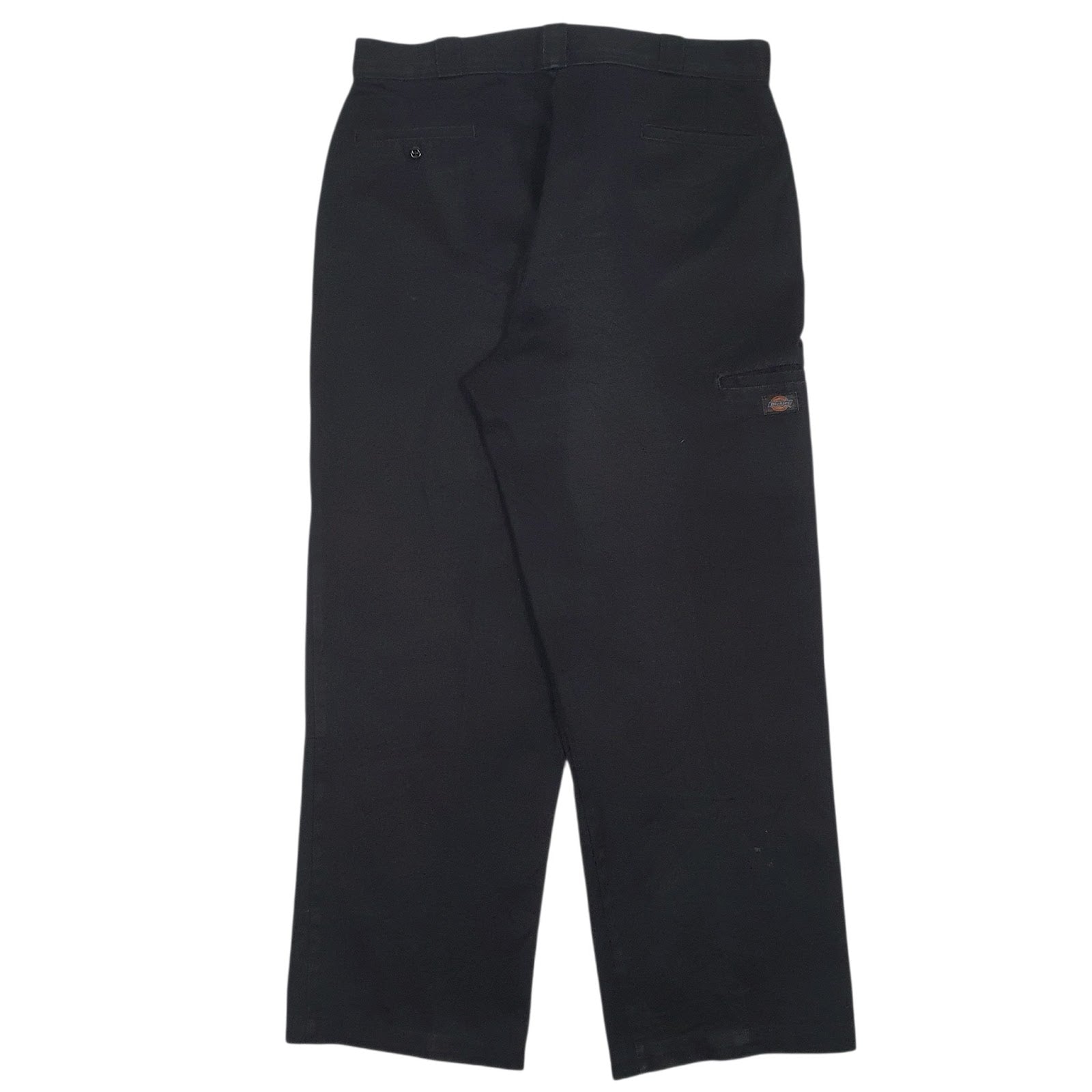 Mens Black Dickies Workwear Double Knees  Trousers