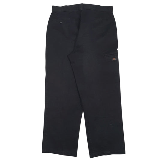 Mens Black Dickies Workwear Double Knees  Trousers