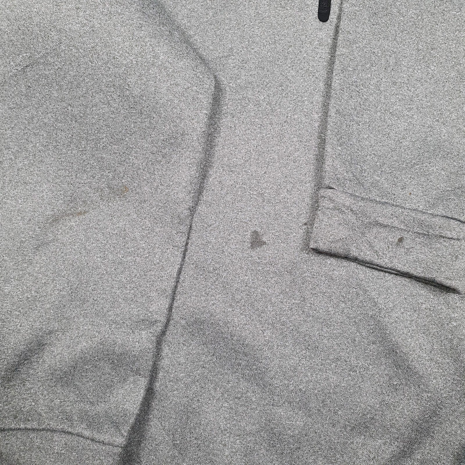Mens Grey Nike Dri Fit Quarter Zip Jumper