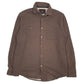 Mens Brown Lee Fleece Lined Quarter Zip Coat