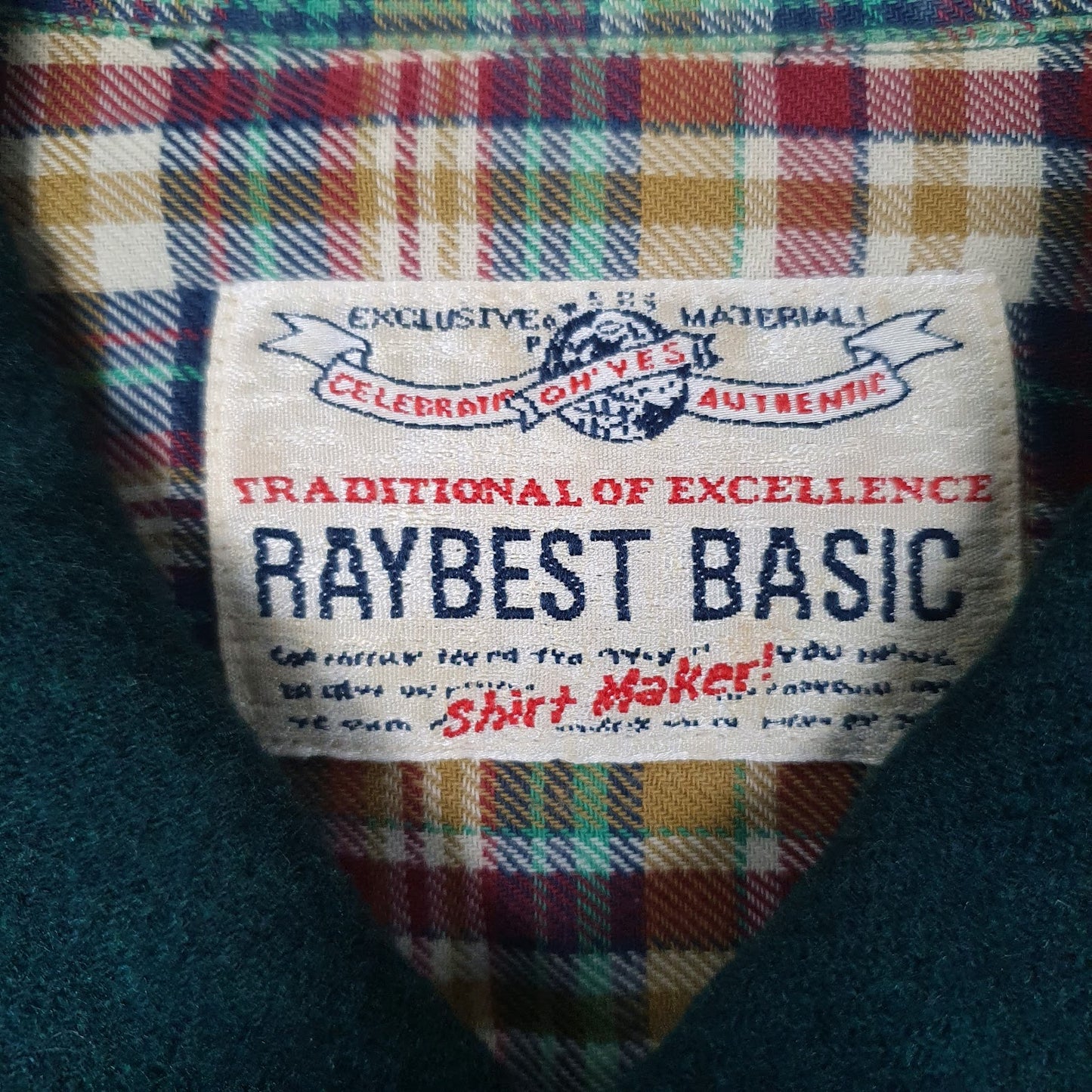 Mens Green Raybest Vintage  Shirt