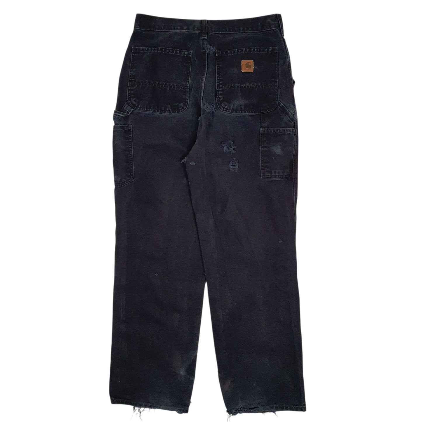 Mens Black Carhartt   Trousers