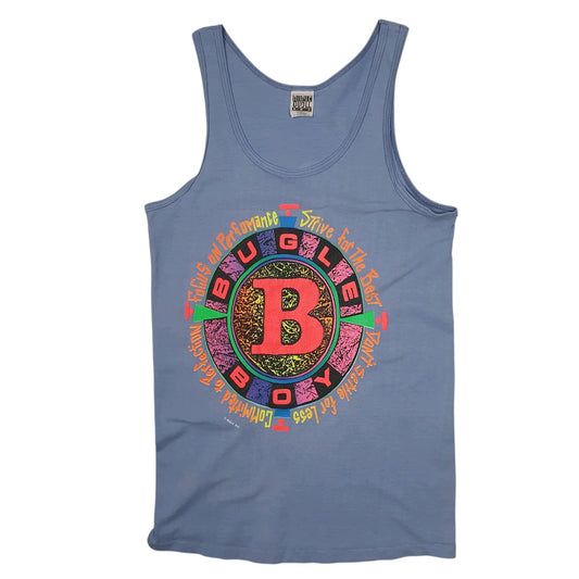 Mens Blue Bugle Boy Vintage 90s Short Sleeve T Shirt