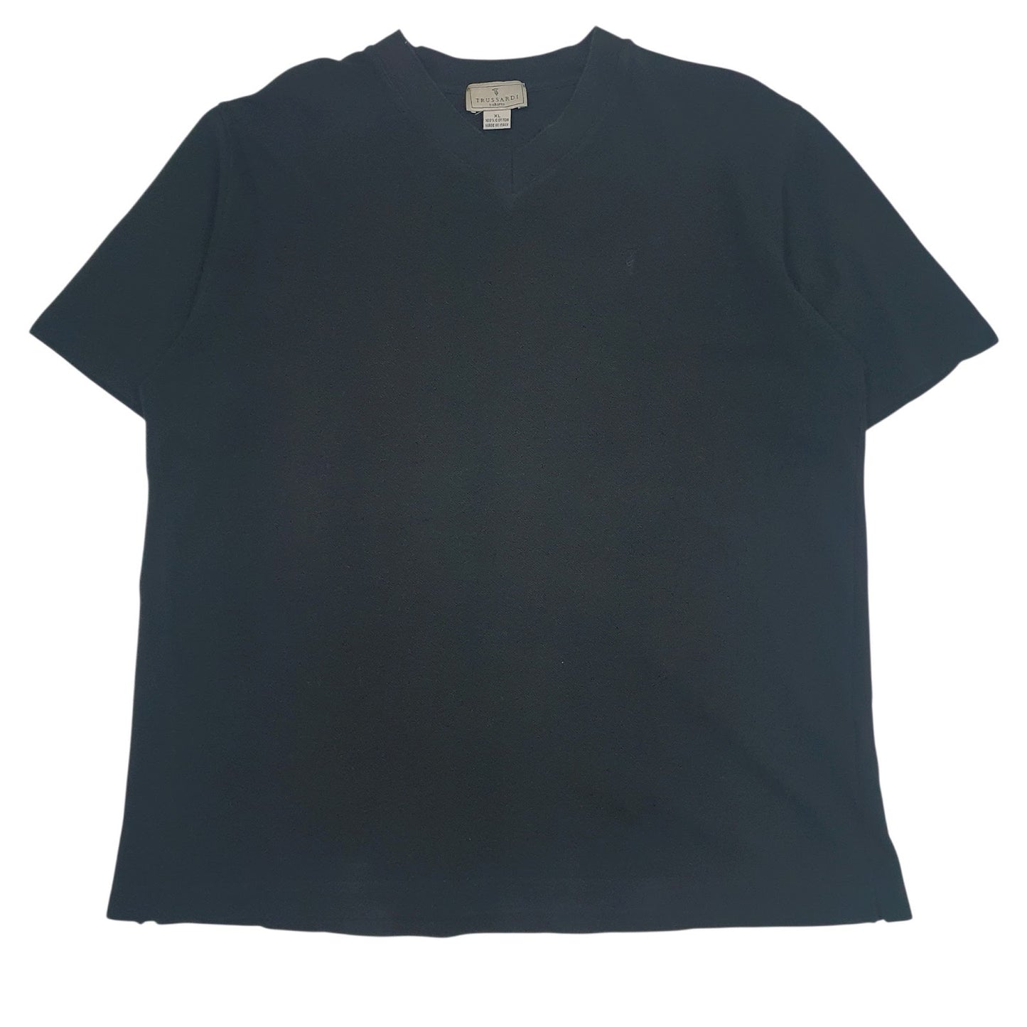 Mens Black Trussardi Made In Italy Short Sleeve T Shirt