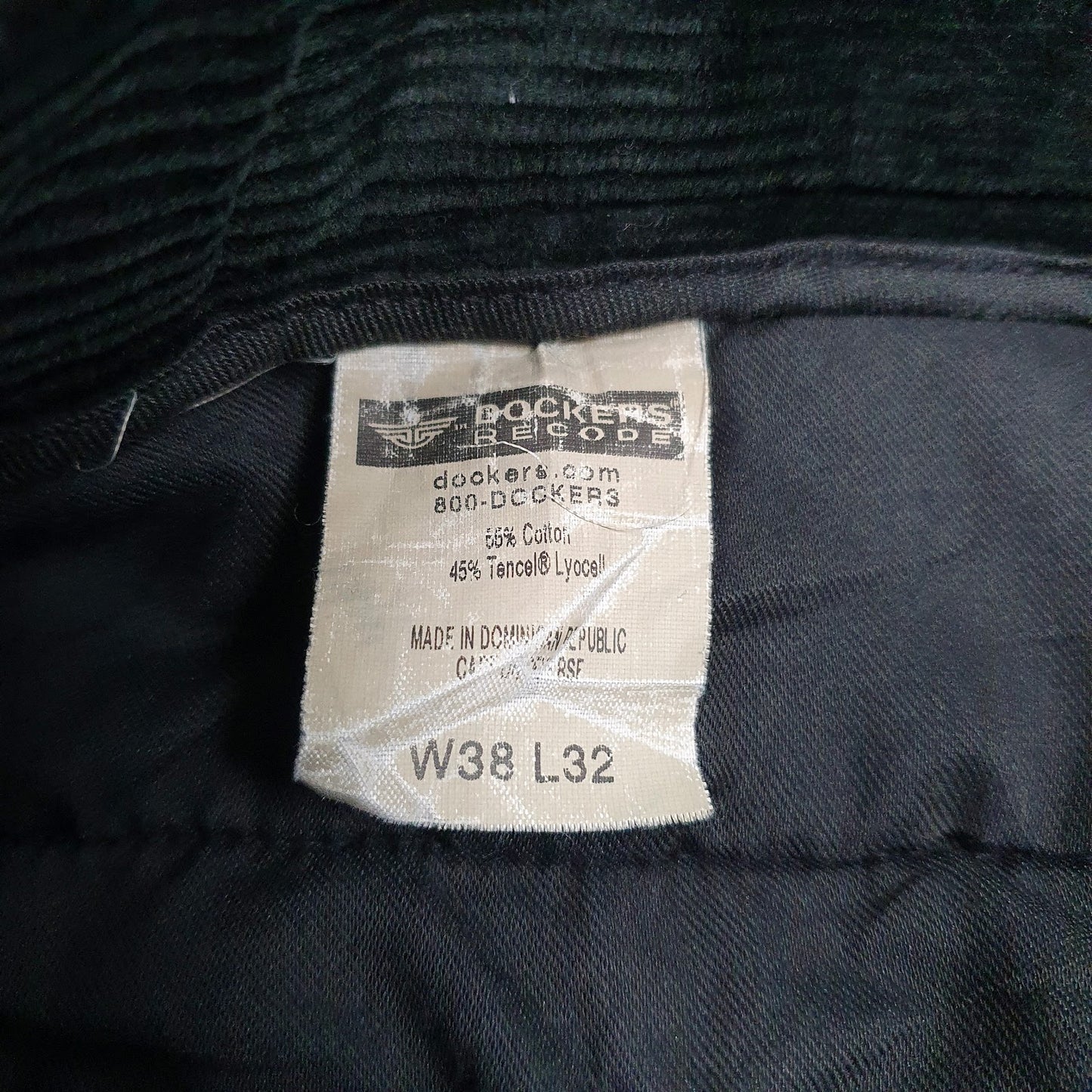 Mens Black Dockers   Trousers