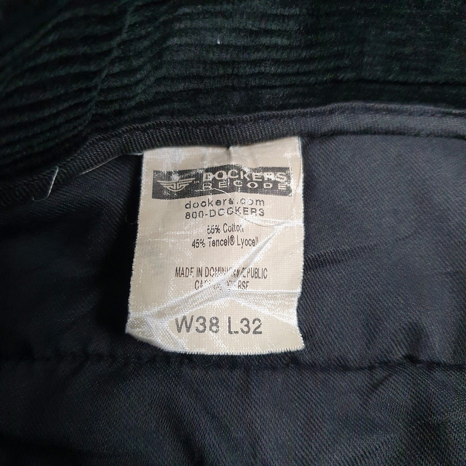 Mens Black Dockers   Trousers