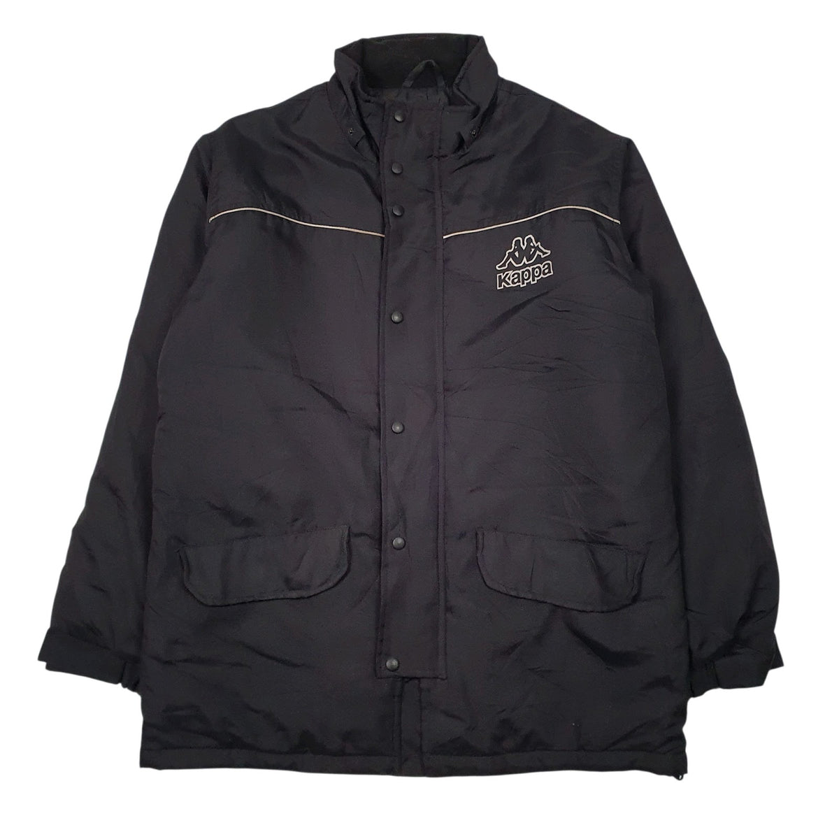 Mens Black Kappa   Coat