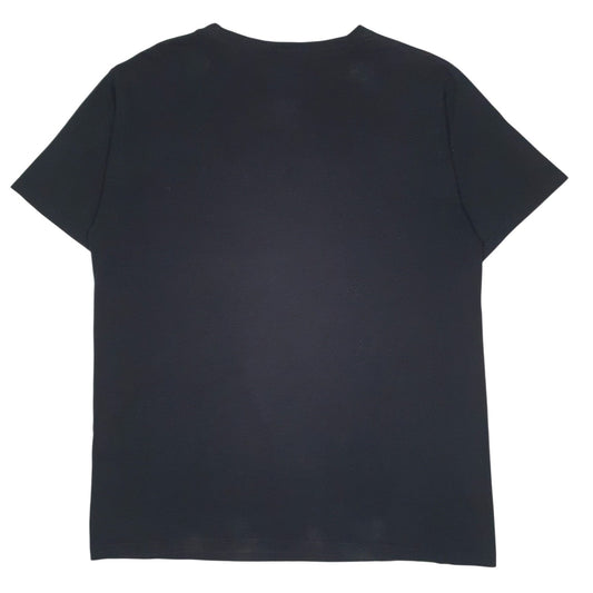 Mens Black Adidas Spellout  T Shirt
