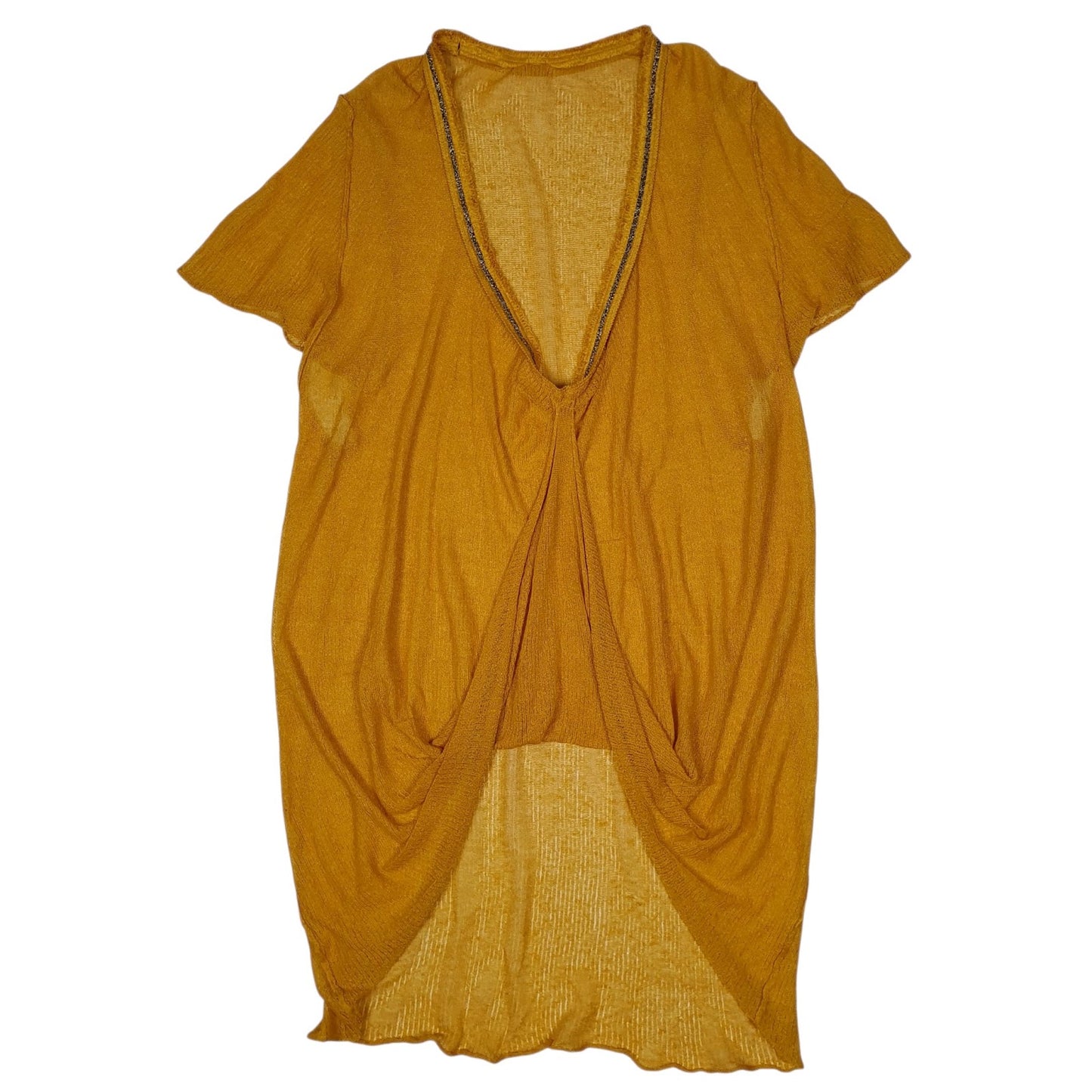 Womens Yellow Liu Jo Beach Biking Throw Short Sleeve Dress