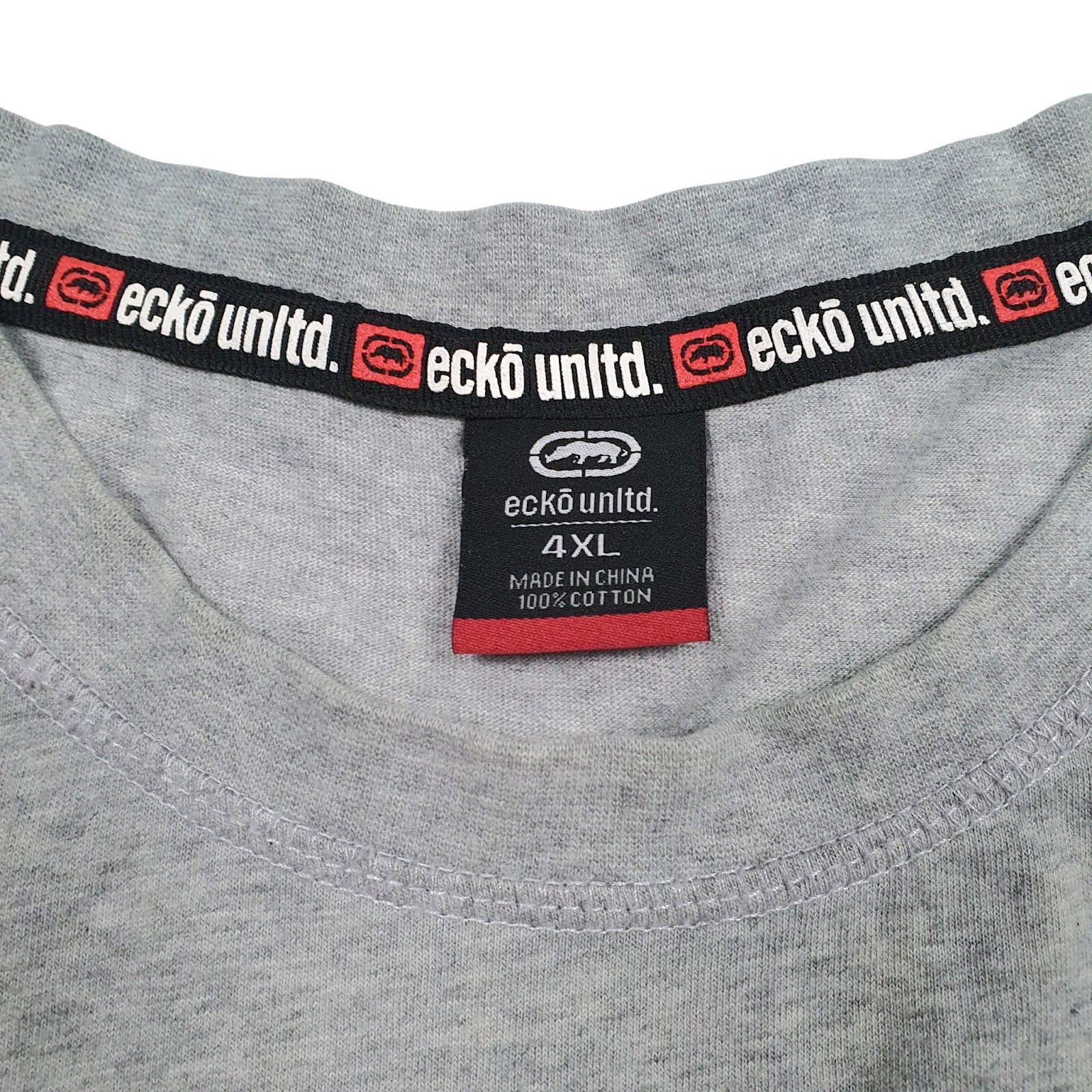 Mens Grey Ecko Unltd Spellout  T Shirt
