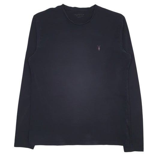 Mens Black All Saints  Long Sleeve T Shirt