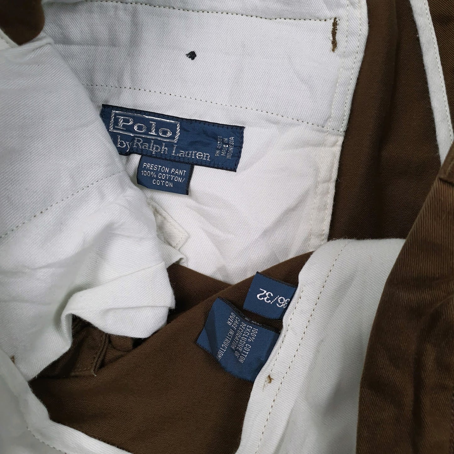 Mens Brown Polo Ralph Lauren Preston Pant  Trousers