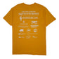 Mens Yellow M&O Carey Ridge Fun Run  T Shirt